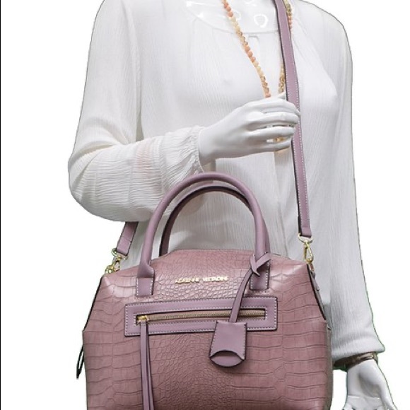 ADRIENNE VITTADINI | Croco Satchel Lilac - Picture 4 of 15